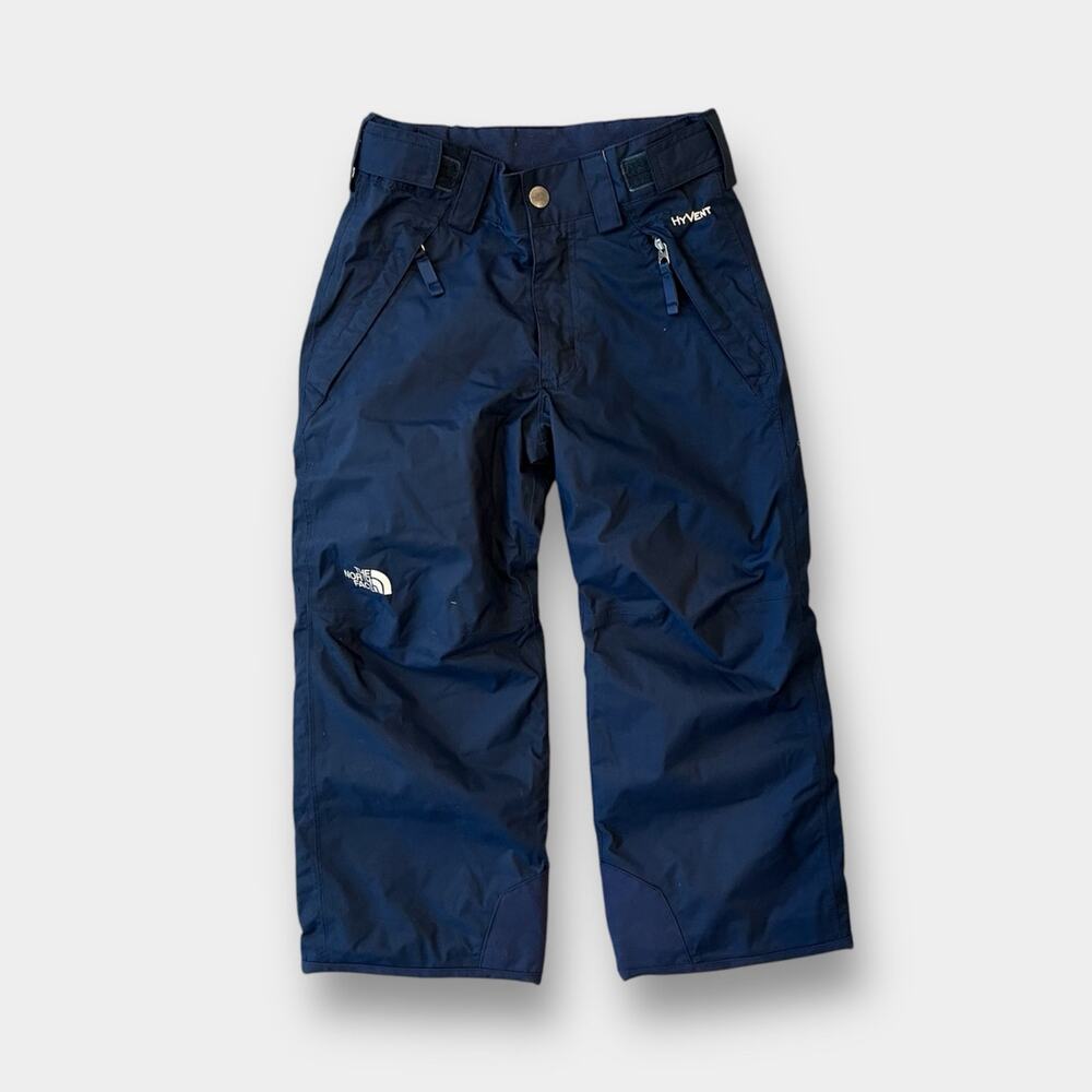 The North Face Kids Insulated Ski Snow Pants Navy Blue XS 6